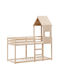 Kinderbett Koje Einzeln Beige für Matratze 90x190cm