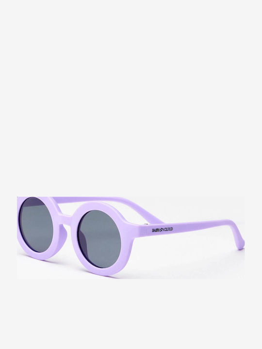 Baby Cloud Round Polarized Lilac Kids Sunglasses for 2-5 Years