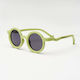 Baby Cloud Little Round Kids Sunglasses with Polarized Lenses Green Palm for 2-5 Years