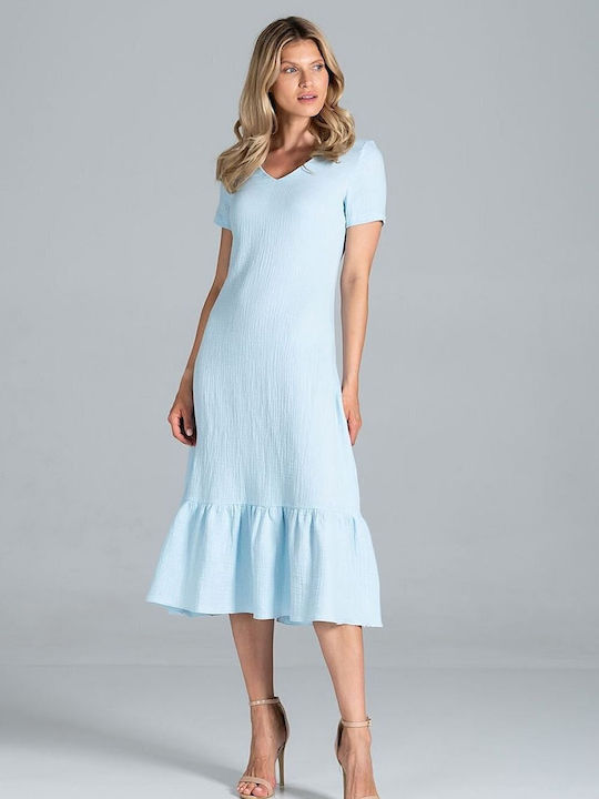 Figl Midi Kleid Blau