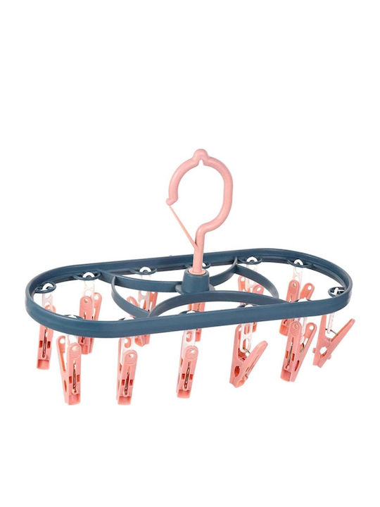 Plastic Folding Hanging Clothes Drying Rack 30x12.5cm
