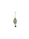 Hängender Schneemann Ornament Hölzern Mehrfarbig 7.7x17cm