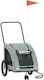 vidaXL Dog Carrying Gray Bicycle Trailer for 45kg Pets L124.5xW66xH63.5cm