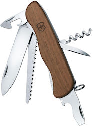 Victorinox Forester Wood Multi-tool Keychain Brown