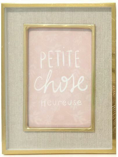 Metallic Photo Frame with Black Frame