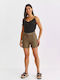 Make your image Women's Linen Shorts Haki