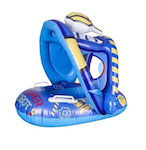Sainteve Schwimmtrainer Swimtrainer mit Durchmesser 70cm und Sonnenschutz Blau