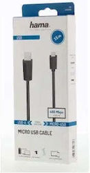 HAMA 00200608 Regular USB 2.0 σε micro USB 1.5m Μαύρο