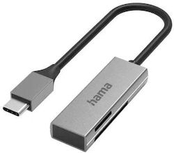 Hama Card Reader Usb-c Usb 3.0 Sd Microsd Silver Hama Card Reader Usb-c Usb 3.0 Sd Microsd Silver