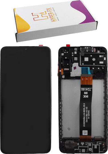 Hyper Fix Οθόνη mit Touch-Mechanismus und Rahmen für Samsung A13 5G A136 (Schwarz)