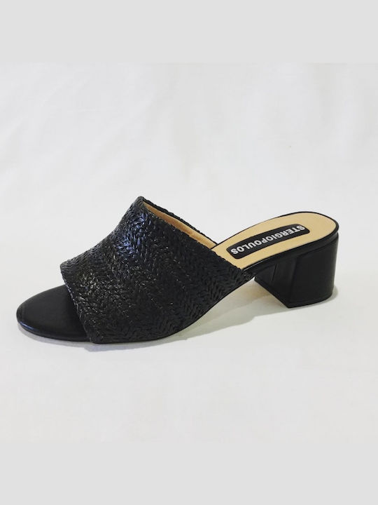 Heel Mules Black