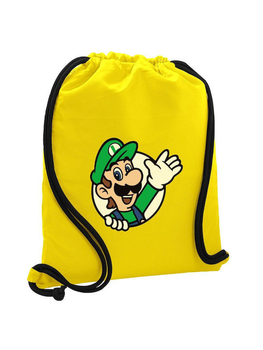 Koupakoupa Super Mario Luigi Win Kids Bag Pouch Bag Yellow 48cmx40cmcm