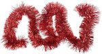 Weihnachtliche Girlande Plastik Rot 200x11cm 1S...