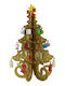 Weihnachtsdekoration Baum 20cm Gold