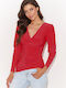 Numinou Damen Bluse Rot