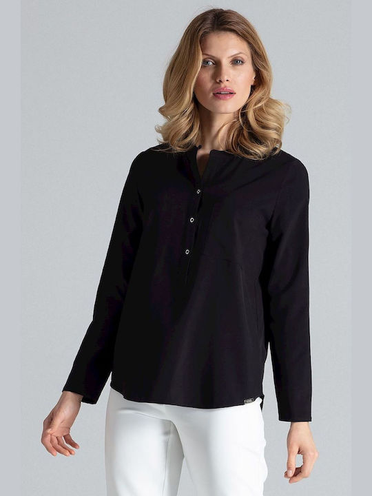 Figl Women's Blouse Long Sleeve Black