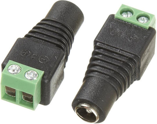 100082 Netzteil-Steckverbinder DC-Buchse Steckverbinder Klemme 5,5 x 2,1 mm