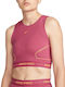 Nike Damen Sportliches Bluse Ärmellos Rosa