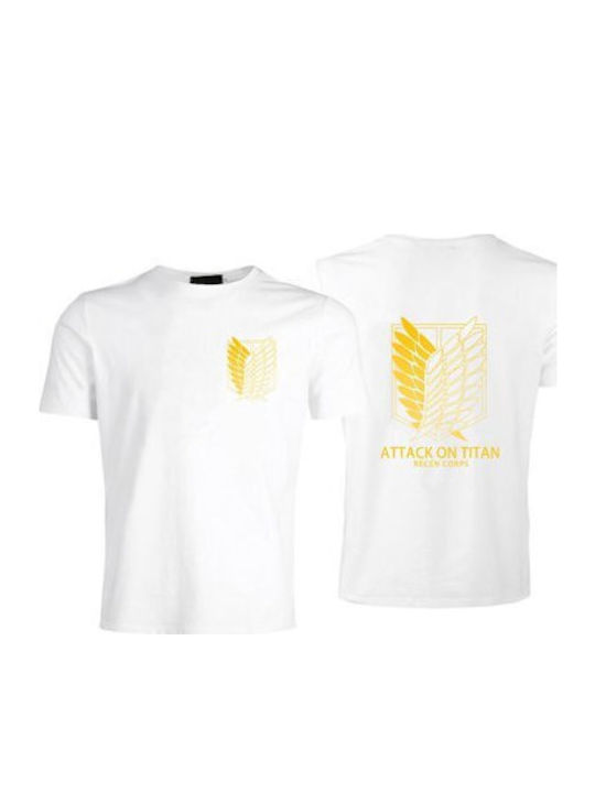 Pegasus Attack On Titan Bedruckte Bluse Weiß