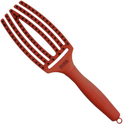 Olivia Garden Finger Brush Четка за коса Оранжев