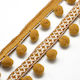 Band Monochrom Gold 2meters mit Breite 31mm