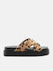 Flache Sandalen für Damen Flatforms in Braun Farbe