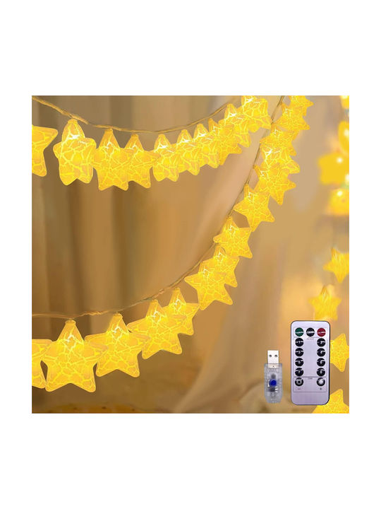 Led Star Lichterkette für den Außenbereich 6m