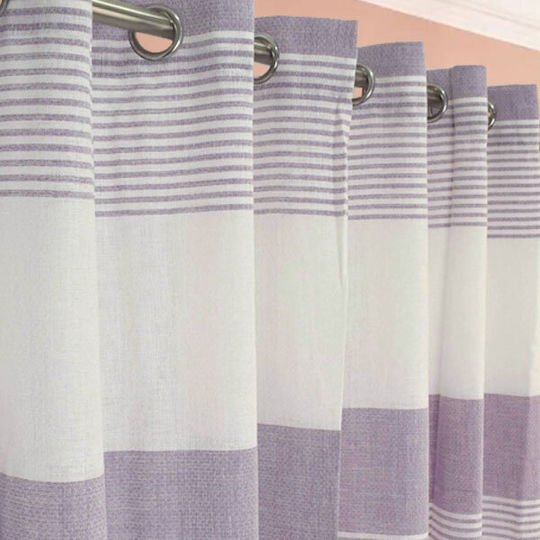 SpitiBazaar Mit Grommets Lila 270x280cm