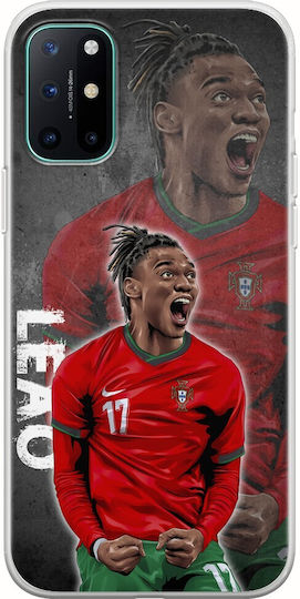 Евро 2024 Rafael Leao Oneplus 8t Гъвкав TPU Прозрачен Силиконов Калъф за Мобилен Телефон