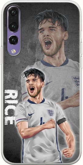 Euro 2024 Declan Rice Huawei P20 Pro Carcasa flexibilă din silicon transparent TPU