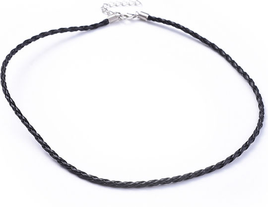 Schnürsenkel aus Kunstleder Schwarz 3mm Set 10Stück