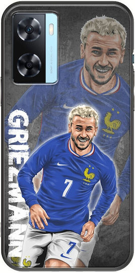 Евро 2024 Antoine Griezmann Oppo A77 5g Черен TPU Черен силикон