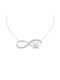 Necklace Infinity from White Gold 14K