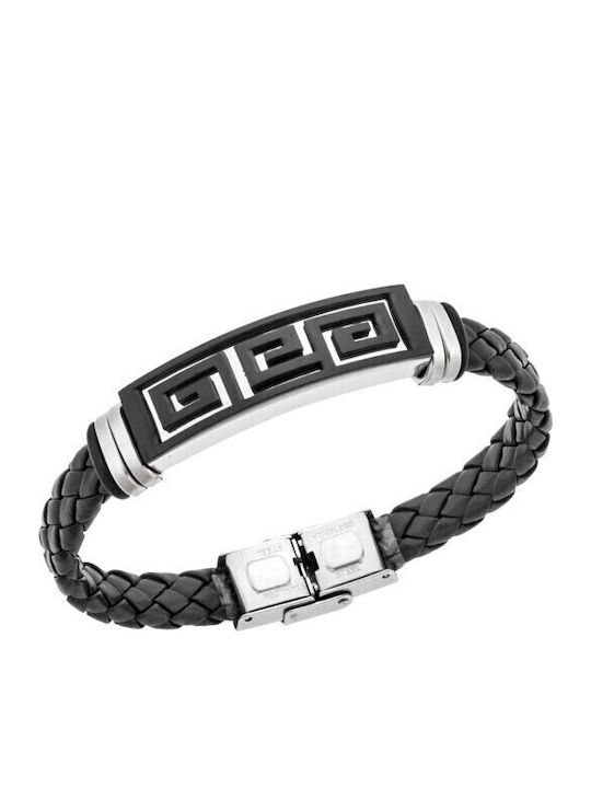 Senza Herren Armband mit Design Maianros aus Stahl