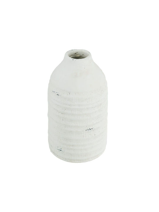Artekko Vază Decorativă din Beton Alb 16.5x16.5x30cm 1buc