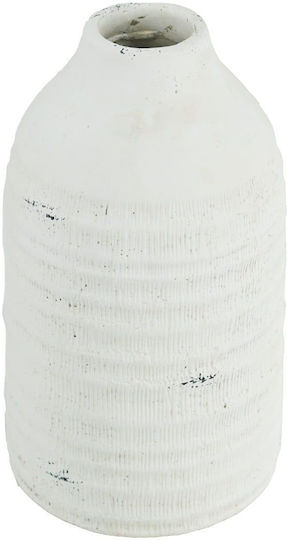 Artekko Βάζο Τσιμεντένιο Λευκό Φ16.5xΥ30cm