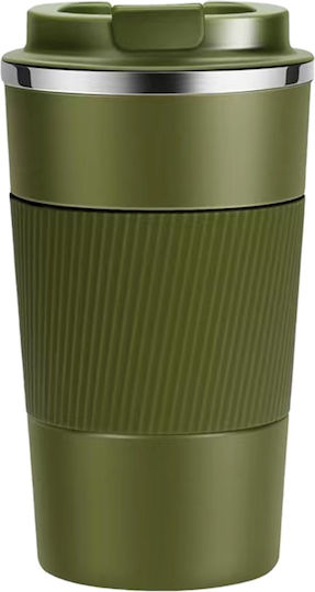 Tpster Flasche Thermosflasche Rostfreier Stahl 500ml Green