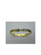 Steel Bangle with Rhinestones Gold 6mm 1pc