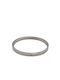 Steel Bracelet with Oval Strass Silver 6mm 1pc