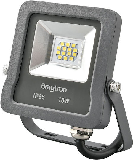 Braytron Waterproof LED Floodlight 10W Warm White 3000K IP65