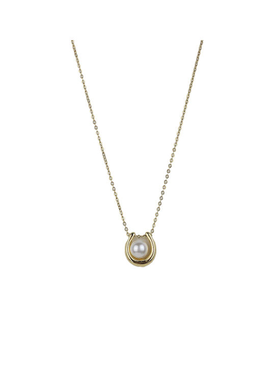 Necklace Pearl Dj-086 Gold