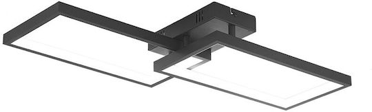 Braytron Plafonieră de Tavan Neagră cu LED Integrat