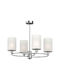 Led7 Ceiling Mount Light Bathroom White with Socket E14