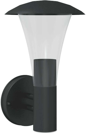 vidaXL Lumină de exterior montată pe perete E27 IP44 17.5x17.5x28εκ.