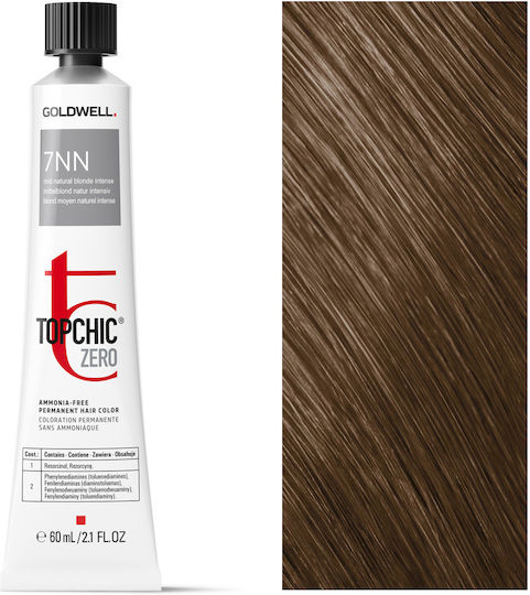 Goldwell Topchic Zero Ammonia-free Permanent Hair Color 60ml 7νν Ξανθό Μεσαίο Φυσικό Καλυπτικό