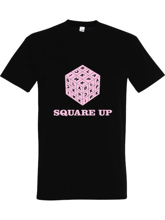 Kids' T-shirt Black Blackpink Square Up