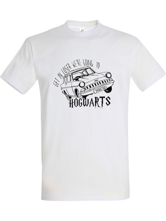 Детска тениска White Harry Potter Get In Loser We Are Going To Hogwarts