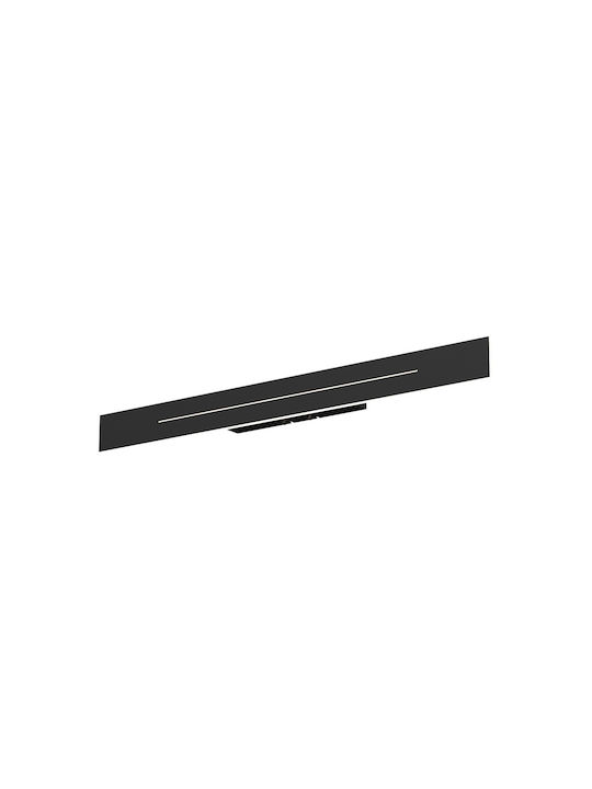 Braytron Φωτιστικό Τοίχου με Ενσωματωμένο LED και Θερμό Λευκό Φως Μαύρο