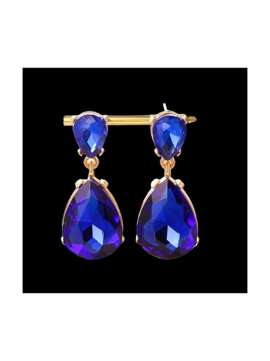 Official Blue Crystal Earrings