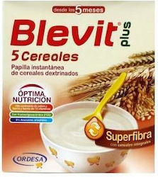 Ordesa Βρεφική Κρέμα Blevit Papilla Plus Superfiber 5 Cereals για 5m+ 600gr